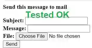 php mail with attachment tested ok of PHP code for sending email with attachments